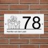 Aluminium dibond huisnummerbord 10x20cm model 3021