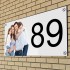 Aluminium dibond huisnummerbord met foto 15x30cm model 3025