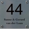 HUISNUMMERBORDJES ALUMINIUM