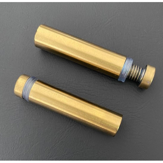2 stuks 12x50 mm goud kleur ophangsysteem afstandhouders