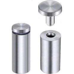 25x60 mm zilver 2 stuks ophangsysteem afstandhouders