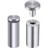 25x60 mm zilver 2 stuks ophangsysteem afstandhouders
