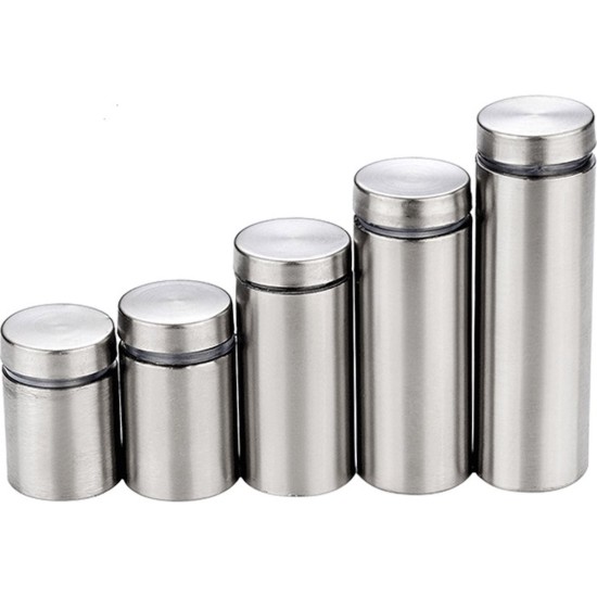 12x60 mm zilver 2 stuks ophangsysteem afstandhouders