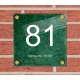 Huisnummer naambordje vierkant plexiglas, huisnummerbordjes, naambord, model 1117