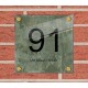 Deur naambord plexiglas, naambordje huis, huisnummerbord, model 1135