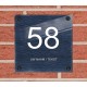 Huisnummerbordje plexiglas, naambordje huis, huisnummerbord, model 1145