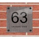 Huisnummerbordjes plexiglas, naambordje huis, huisnummerbord, model 1150