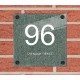 Huisnummer kopen plexiglas, naambordje huis, huisnummerbord, model 1156