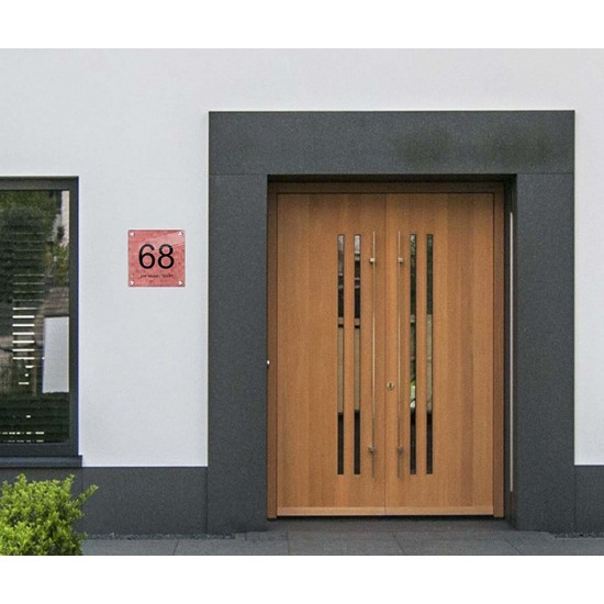 Naambordje deur plexiglas, naambordje, huisnummerbordjes, model 1157