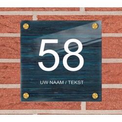 Naambordje plexiglas, naambord, naam bordjes, model 1158