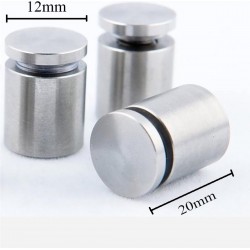 4 stuks 12x20 mm zilver ophangsysteem afstandhouders
