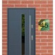 Unieke naambordjes voordeur plexiglas gitaar model3 design, huisnummerbordje,  huisnummer bordje