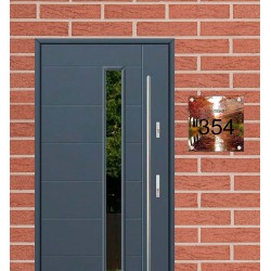 Naambordje deur plexiglas herfst design, naambord, naam bordjes