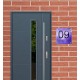 Huisnummer bordje vierkant plexiglas, huisnummerbordjes, naambord, model 1025