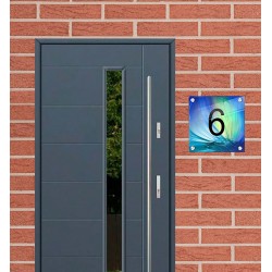 Naambordje voordeur plexiglas, naambord, naam bordjes, model 1057
