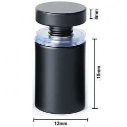 4 stuks 12 x 20 mm zwart kleur ophangsysteem afstandhouders