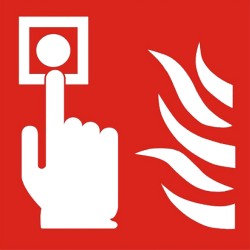 Brandmelder handmelder pictogram bordje