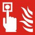 Brandmelder handmelder pictogram bordje