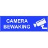 Camerabewaking deurbordje (Zelfklevend)