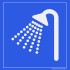 Pictogram douche bord