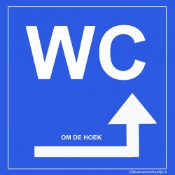 WC om de hoek bord rechts