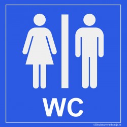 WC bordje DAMES en HEREN