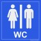 WC bordje DAMES en HEREN