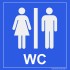 WC bordje DAMES en HEREN