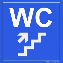 WC bordje trap rechts boven