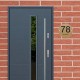 Unieke naambordjes voordeur 150mm rond plexiglas, huisnummerbordje, model 2012