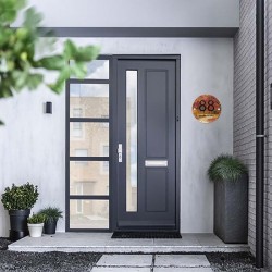 Naambord huisnummer 150mm rond plexiglas, naambord, naamplaatje, model 2024