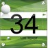 Huisnummerbord met naam plexiglas golf design, naambordje huis, naambordje voordeur,