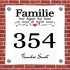 Naambordje plexiglas model familie1001