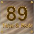 Plexiglas huisnummerbordje met goud letters model goud1011