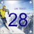 Naambordje plexiglas wintersport ski design, naambordje huis, huisnummerbord