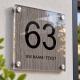 Landelijk Naambord Voordeur met Huisnummer – Houtlook Model 1150
